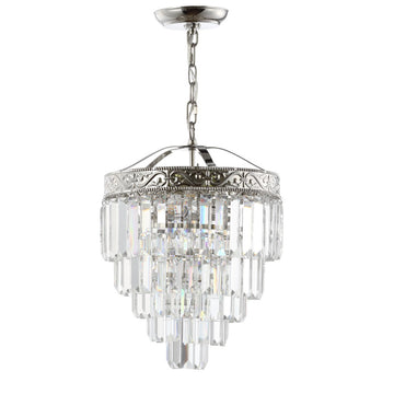 Wyatt 12" Crystal LED Chandelier - JONATHAN Y